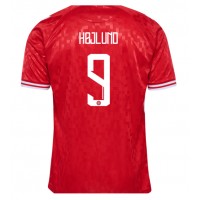 Pánský Fotbalový dres Dánsko Rasmus Hojlund #9 ME 2024 Domácí Krátký Rukáv